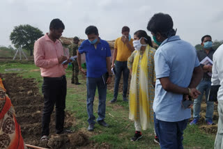 fariha aalam inspected of Gauthan at balodabajar