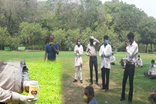 horticulture department of ndmc made herbal mask