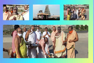 Bhoomi Pooja to build Pushkara Ghat at adhanki in prakasham district