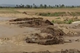 hole to water pool in kurnool dst  veldurthi water cames out in fields