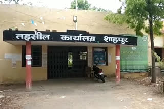 Fire in a sand-dumper standing outside the Tehsil campus