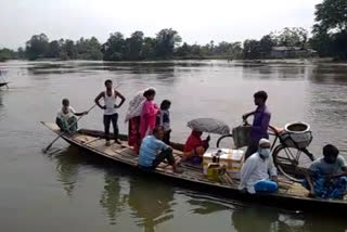 Flood hit Goalpara: bridge broken at lakhipur