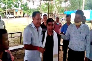 Baghjan Visit MP of Rajyasabha biswajit daimary tinsukia etv bharat news