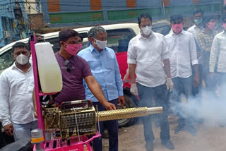 Jublihills mla mahganti gopinath lunch the fagging machine in rahamatnagar