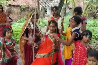 Nabarangpur villagers celebrated the Raja festival in accordance with the rules of social distance