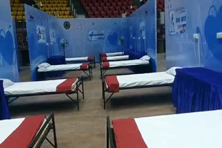 indoor stadium converted to isolation ward