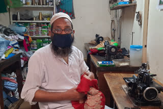 Employment of artisans embroidered on clothes stopped in lockdown corona virus