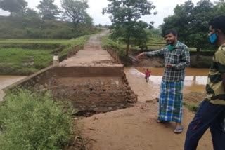 culvert collapsed in first rain in latehar