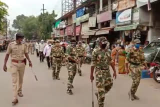 Bhandara Police route march