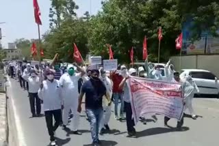 CPI-M protest in sikar, Sikar CPM News