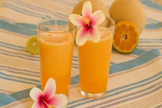 mocktail recipes, melon medley, muskmelon drinks, mixed fruit juices.