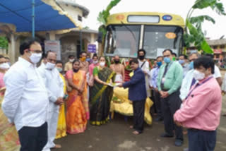 sbi gave bus for simhadri appana