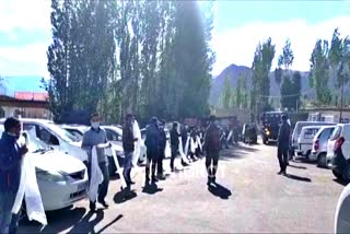 Leh received mortal remains of soldiers