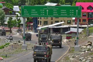 ndian army troops seen moving towards Ladakh