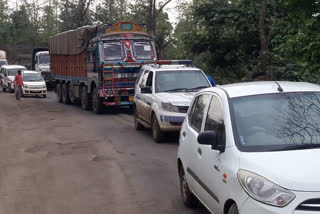 Long jam on Jabalpur-Raipur National State Highway
