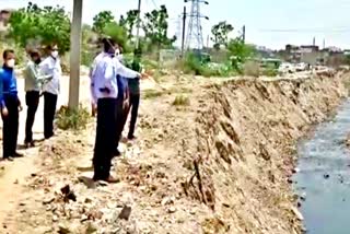 monsoon in rajasthan  JDC t. ravikant  JDC visited the jaipur city  waterlogged areas in jaipur  water recharge structure  weather in rajasthan  rain in rajasthan