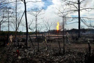 Assam oil well fire