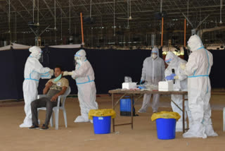 corona testing at quarantine center