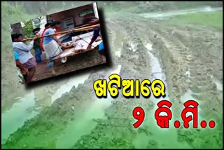 there-is-no-road-to-asanbani-village-in-champajhar-panchayat-ambulance-doesnt-reach-in-this-village