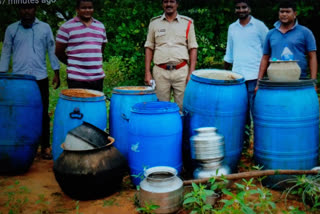 cheap liquor caught by narsipatnam rural police