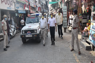 IAS Rajiv mehta inspection of the corona infection arrangements in the bhiwani city