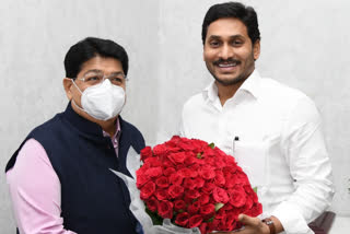 ycp-rajya-sabha-candidate-parimal-nitwani-meets-chief-minister-jagan-in-thadepalli-camp-office