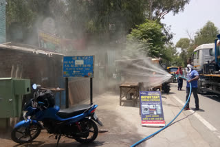 Councilor is constantly spraying sanitizatio in East sagarpur delhi