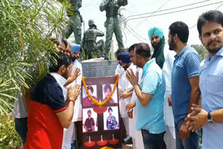 youth akali dal paid Tribute paid in Faridkot to the soldiers martyrs in india china clash