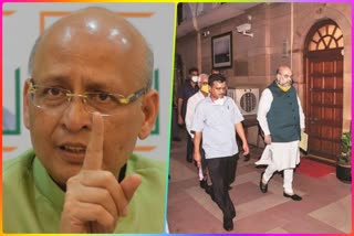 Congress leader Abhishek Manu Singhvi targets home minister Amit Shah over LNJP hospital visit