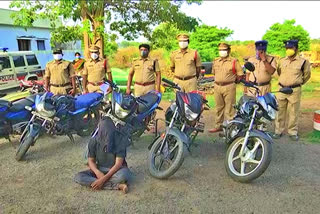 bikes Thief arrested in khammam district