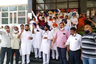 akali dal and BJP protest against punjab government