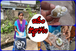 Supply of rotten eggs for pregnant and Postpartum women at Anganwadi centers in anakapalli, visakhapatnam district