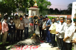 Bhinmal news, Citizens pay tribute, tribute to martyrs