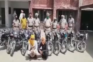 motorcycle thieves were arrested by Tarn Taran police