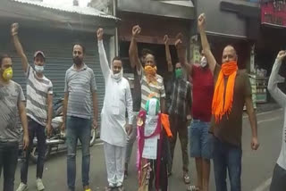 chintpurni bjp burnt effigy