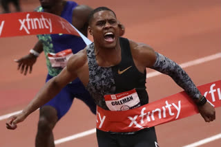 World 100m champion christian coleman suspended after third missed drugs test