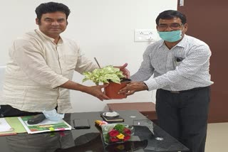 new dmho meet collector mohammed abdul azim at bhupalpally collectorate