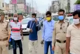 Procession taken out in the city of the accused