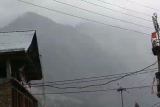 Heavy rain in Kinnaur