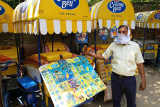 delhi corona effect on ice cream vender