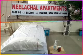 RWA of Nilanchal Apartments in Dwarka makes Society first aid isolation center