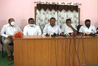 ycp mlas press meet in vizianagaram