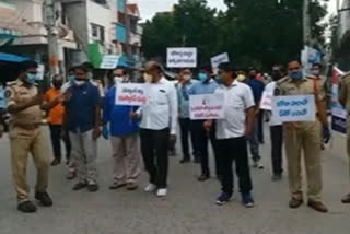 awareness rally on corona in proddutur kadapa district