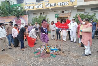 bjp-workers-boycott-chinese-goods-in-jagdalpur