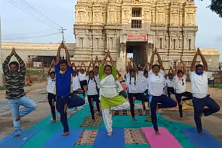 Yoga Day Celebration at Hampi