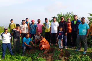 Tree planting on Ankai fort on the occasion of international Yoga Day