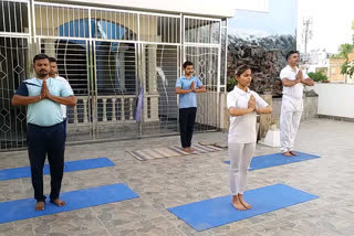 yoga done on international yoga day