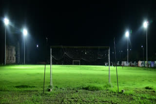 setup Floodlights in the visakha railway ground in visakhapatnam district