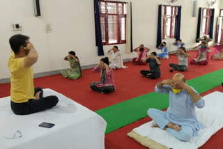 Sant Nirankari Charitable Foundation celebrated Yoga Day in Hamirpur