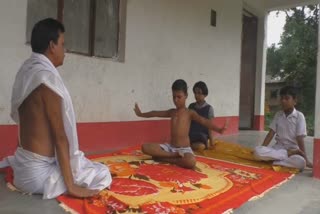 Yoga benefits message by yoga teacher in kendrapada